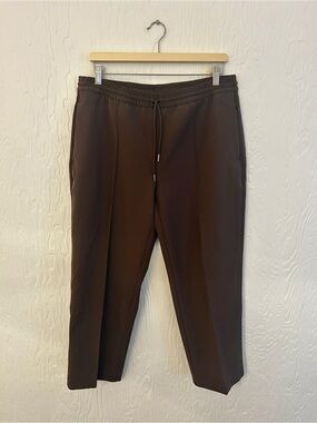 ATHLETA Endeavor Straight Leg Pant Chocolate Brown‎ 12P Athleisure Stretch
